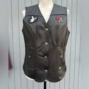 Harley Davidson Leather Led Zepplin Tribute Vest